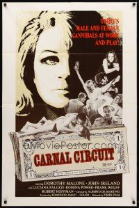 9b445 INSATIABLES 1sh '69 Femmine Insaziabili, art of Dorothy Malone & sexy Luciana Paluzzi!