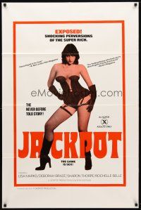 9b454 JACKPOT 1sh '78 sexy Lisa Marks in lingerie, shocking perversions of the super rich!
