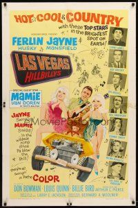 9b498 LAS VEGAS HILLBILLYS 1sh '66 Ferlin Husky with sexy Jayne Mansfield & Mamie Van Doren!
