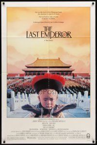 9b500 LAST EMPEROR 1sh '87 Bernardo Bertolucci epic, image of young Chinese emperor w/army!