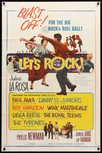 9b514 LET'S ROCK 1sh '58 Paul Anka, Danny and the Juniors, and 1950s rockers!