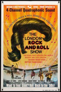 9b526 LONDON ROCK & ROLL SHOW 1sh '75 Mick Jagger, Chuck Berry, Little Richard!
