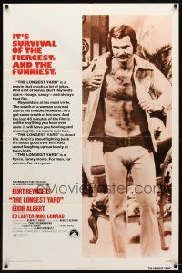 9b532 LONGEST YARD 1sh '74 Robert Aldrich prison football comedy, full-length Burt Reynolds!