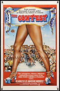 9b585 MISS NUDE AMERICA 1sh '76 The Contest, 90 minutes of American madness!