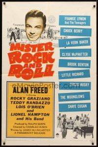 9b589 MISTER ROCK & ROLL 1sh '57 musicians Alan Freed, Little Richard, Chuck Berry!