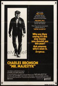 9b605 MR. MAJESTYK 1sh '74 full-length Charles Bronson, written by Elmore Leonard!