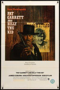 9b682 PAT GARRETT & BILLY THE KID 1sh '73 Sam Peckinpah, Bob Dylan, James Coburn, Lesser art!