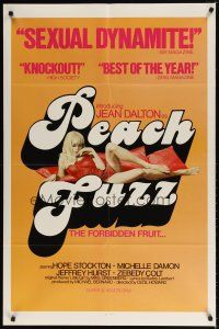 9b685 PEACH FUZZ 1sh '77 introducing sexiest Jean Dalton, the forbidden fruit!