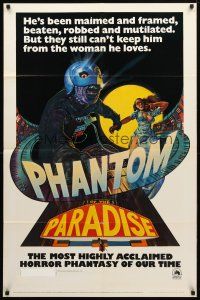 9b690 PHANTOM OF THE PARADISE revised 1sh '74 Brian De Palma, he sold his soul for rock & roll!