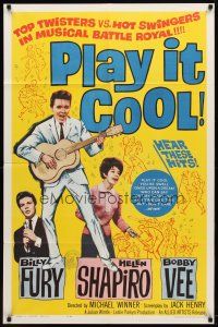 9b699 PLAY IT COOL 1sh '63 Michael Winner directed, great image of rockin' Bobby Vee!