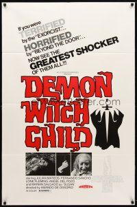 9b704 POSSESSED 1sh '76 Demon Witch Child, the greatest shocker of them all!