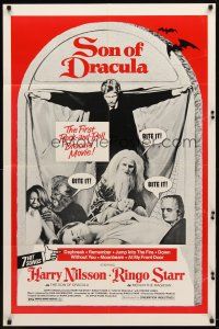 9b822 SON OF DRACULA 1sh '74 Ringo Starr as Merlin the Magician, Harry Nilsson, wacky images!