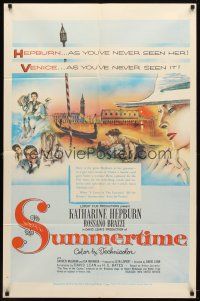 9b858 SUMMERTIME 1sh '55 Katharine Hepburn went to Venice a tourist & came home a woman!