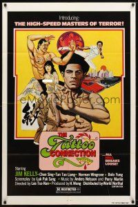 9b884 TATTOO CONNECTION 1sh '79 great Tierney art of Jim Kelly, body art, & kung fu masters!