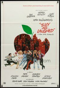 9b897 THEY ALL LAUGHED int'l 1sh '81 Peter Bogdanovich, Audrey Hepburn, Dorothy Stratten!