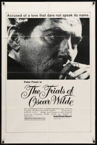 9b919 TRIALS OF OSCAR WILDE 1sh R81 Peter Finch in the title role, Yvonne Mitchell, James Mason