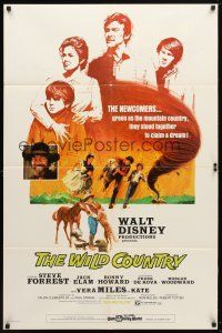 9b973 WILD COUNTRY 1sh '71 Disney, artwork of Vera Miles, Ron Howard and brother Clint Howard!