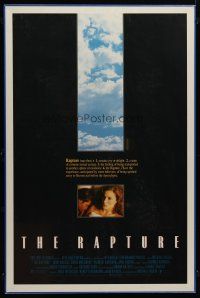 9c025 RAPTURE 1sh '91 Mimi Rogers & David Duchovny find God then lose Him again!