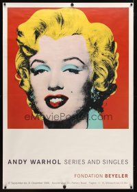 9c349 ANDY WARHOL SERIES & SINGLES 35x50 Swiss art exhibition '00 classic Marilyn Monroe!