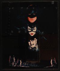 9c127 BATMAN RETURNS concept art '92 Michael Keaton, Danny DeVito, Michelle Pfeiffer, Tim Burton