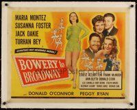 9d186 BOWERY TO BROADWAY linen 1/2sh '44 sexy Maria Montez, Manhattan's most memorable musical!