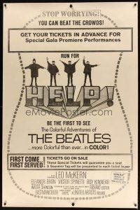 9e006 HELP advance 40x60 '65 get your tickets in advance to be the first to see The Beatles!