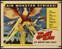 9e044 GIANT CLAW style B 1/2sh '57 art of winged monster from 17,000,000 B.C. destroying city!