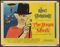 9e046 HORSE'S MOUTH 1/2sh '59 great artwork of Alec Guinness, the man's a genius!