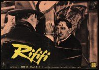 9e150 RIFIFI set of 2 Italian photobustas '57 Dassin's Du rififi chez les hommes, Jean Servais