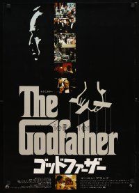 9e336 GODFATHER Japanese '72 Coppola classic, Marlon Brando, cool art + scenes from the movie!
