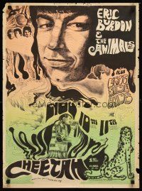 9e101 ERIC BURDON & THE ANIMALS 21x28 concert poster '67 wild psychedelic art by Eugene Hawkins!