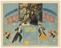 9f109 CABIN IN THE SKY LC '43 great image of Ethel Waters singing & dancing, cool border art!