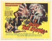 9f081 I BURY THE LIVING TC '58 out of a time-rotted tomb crawls an unspeakable horror!