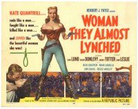 9f093 WOMAN THEY ALMOST LYNCHED TC R57 sexy female gunfighter Audrey Totter, Brian Donlevy!