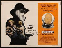 9g041 FAMILY PLOT 1/2sh '76 from the mind of devious Alfred Hitchcock, Karen Black, Bruce Dern!