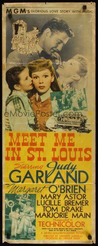 9g131 MEET ME IN ST. LOUIS insert '44 Judy Garland, Margaret O'Brien, classic musical!