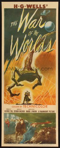 9g132 WAR OF THE WORLDS insert '53 H.G. Wells classic produced by George Pal!