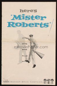 9g154 MISTER ROBERTS pressbook '55 Henry Fonda, James Cagney, William Powell, Lemmon, John Ford