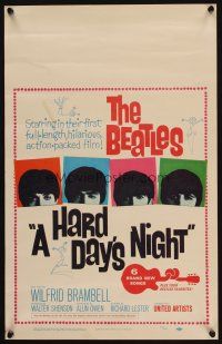 9g136 HARD DAY'S NIGHT WC '64 great image of The Beatles in their first film, rock & roll classic!