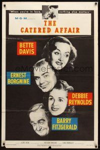 9h122 CATERED AFFAIR 1sh '56 Debbie Reynolds, Bette Davis, Ernest Borgnine, Barry Fitzgerald