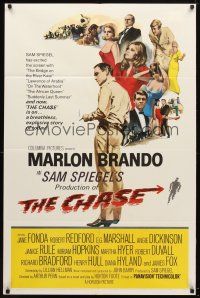 9h127 CHASE 1sh '66 Marlon Brando, Jane Fonda, Robert Redford, directed by Arthur Penn