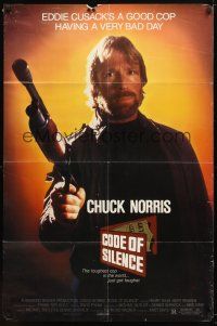 9h154 CODE OF SILENCE 1sh '85 Chuck Norris is a good cop having a very bad day!
