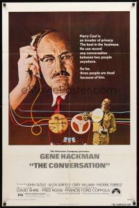 9h167 CONVERSATION 1sh '74 Gene Hackman is an invader of privacy, Francis Ford Coppola directed!