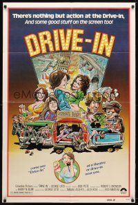 9h251 DRIVE-IN 1sh '76 Texas movie theater teen comedy, Glenn Morshower, Lisa Lemole!