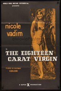 9h269 EIGHTEEN CARAT VIRGIN 1sh '72 many images of sexy naked Nicole Vadim!