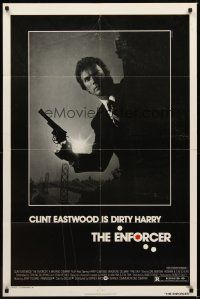 9h274 ENFORCER 1sh '76 photo of Clint Eastwood as Dirty Harry by Bill Gold!