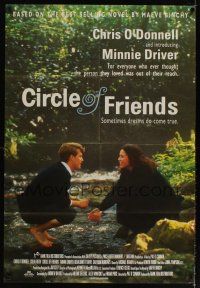 9h140 CIRCLE OF FRIENDS English 1sh '95 Chris O'Donnell & Minnie Driver, based on the best-seller!