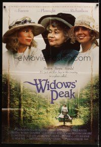 9h960 WIDOWS' PEAK English 1sh '94 Mia Farrow, Joan Plowright, Natasha Richardson!