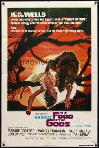 9h297 FOOD OF THE GODS 1sh '76 artwork of giant rat feasting on dead girl by Drew Struzan!