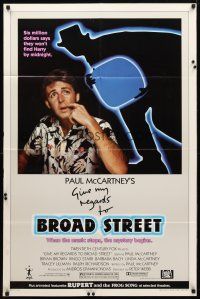 9h326 GIVE MY REGARDS TO BROAD STREET 1sh '84 great portrait image of Paul McCartney!